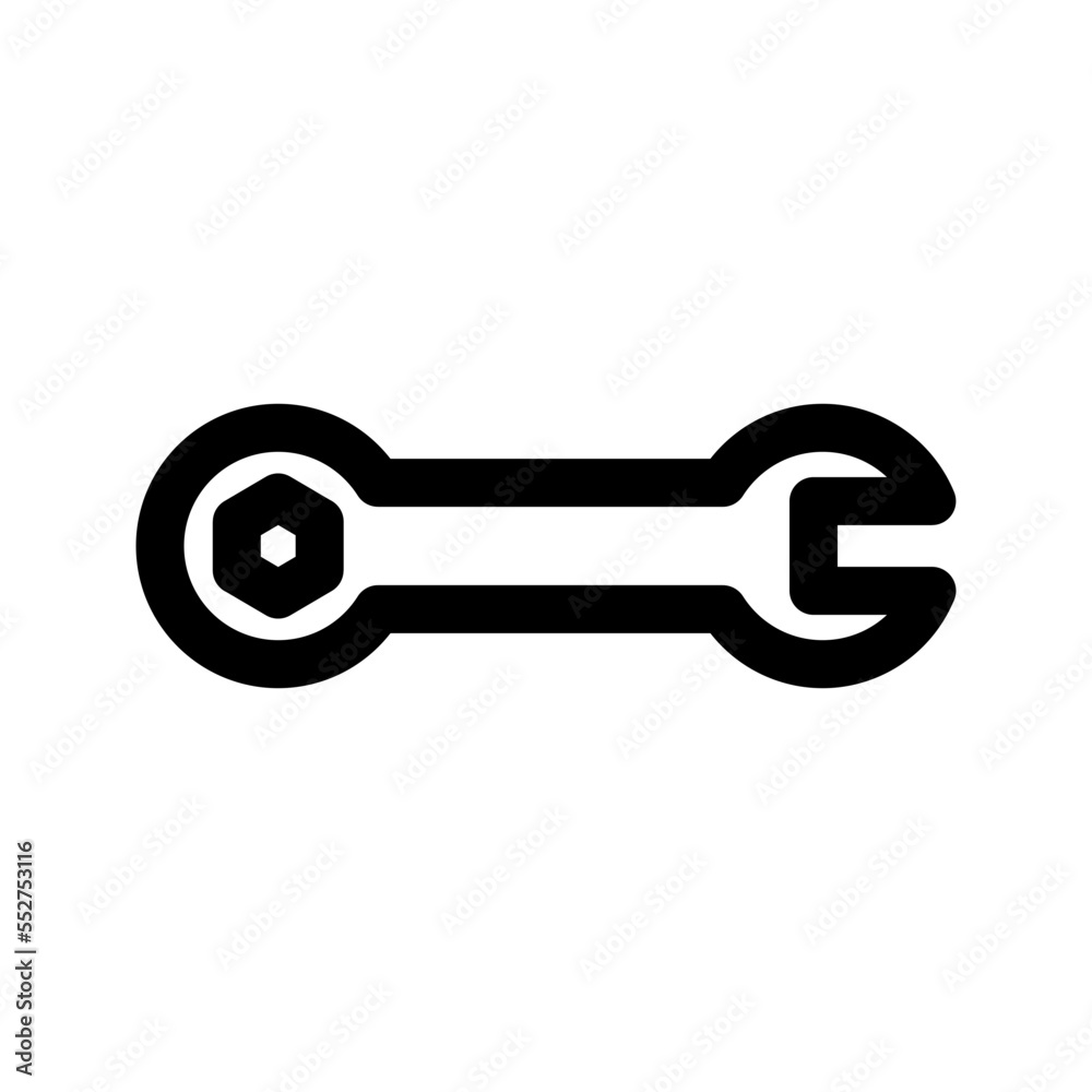 Wrench Icon Vector Symbol Design Illustration Wrench Icon Vector Symbol Design Illustration