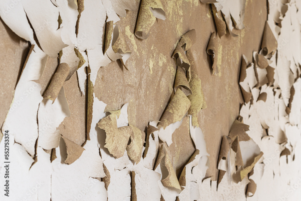 Wall texture with peeling paint. Weathered wall with flaky white paint Wall texture with peeling paint. Weathered wall with flaky white paint