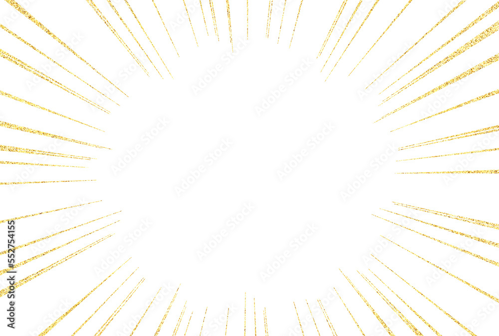 Obraz premium 背景素材_ラメグリッター_集中線