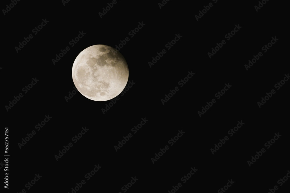 full moon In the pitch black sky full moon In the pitch black sky