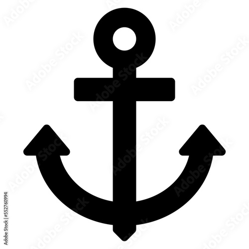 anchor glyph icon