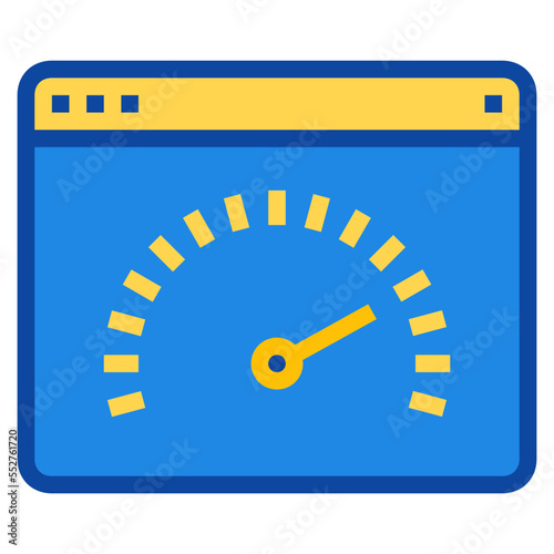 speed two tone icon