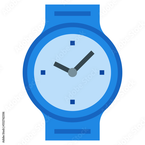 wristwatch flat icon