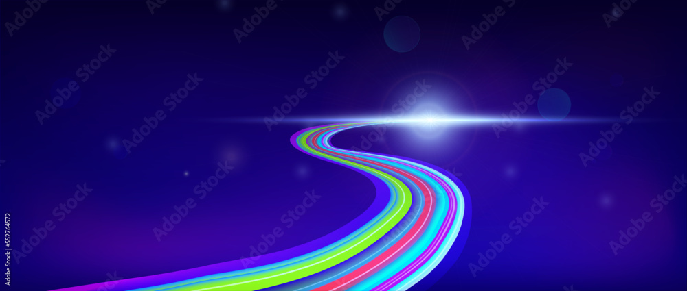Fototapeta premium Colored line background