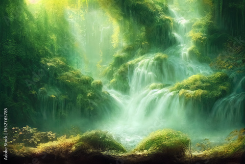 waterfall in forest