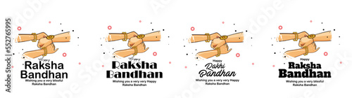 Hands Tie rakhi, Raksha Bandhan Banner
