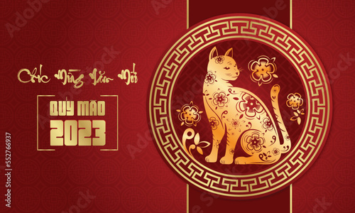 Cat of Vietnam new year Quy Mao 2023 