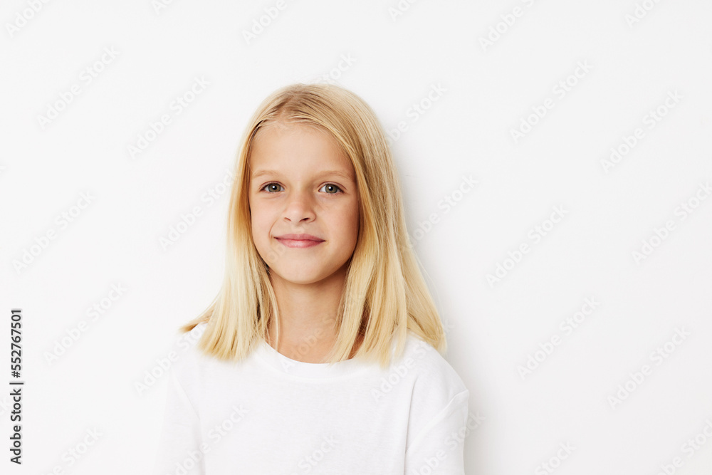 happy child fashionable baby clothes posing studio happy child fashionable baby clothes posing studio