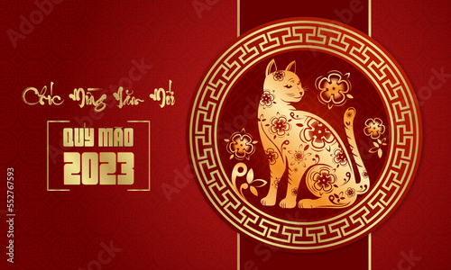Cat of Vietnam new year Quy Mao 2023 
