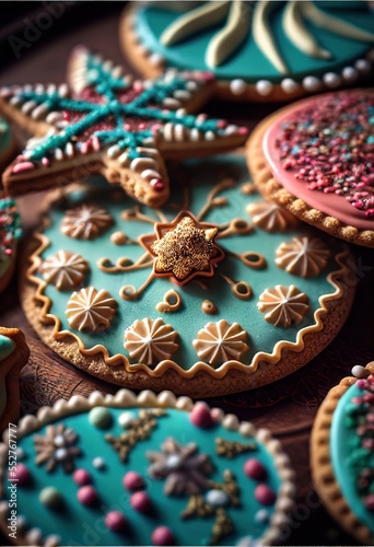 colored cookies