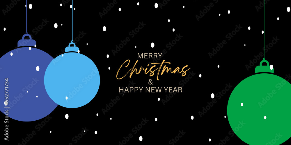 Merry Christmas and happy new year card/ background/ wallpaper/ banner