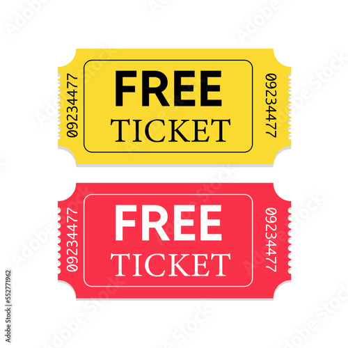 Admit one ticket, Set of tickets, Coupon