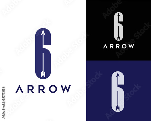 six arrows symbol logo design inspiration