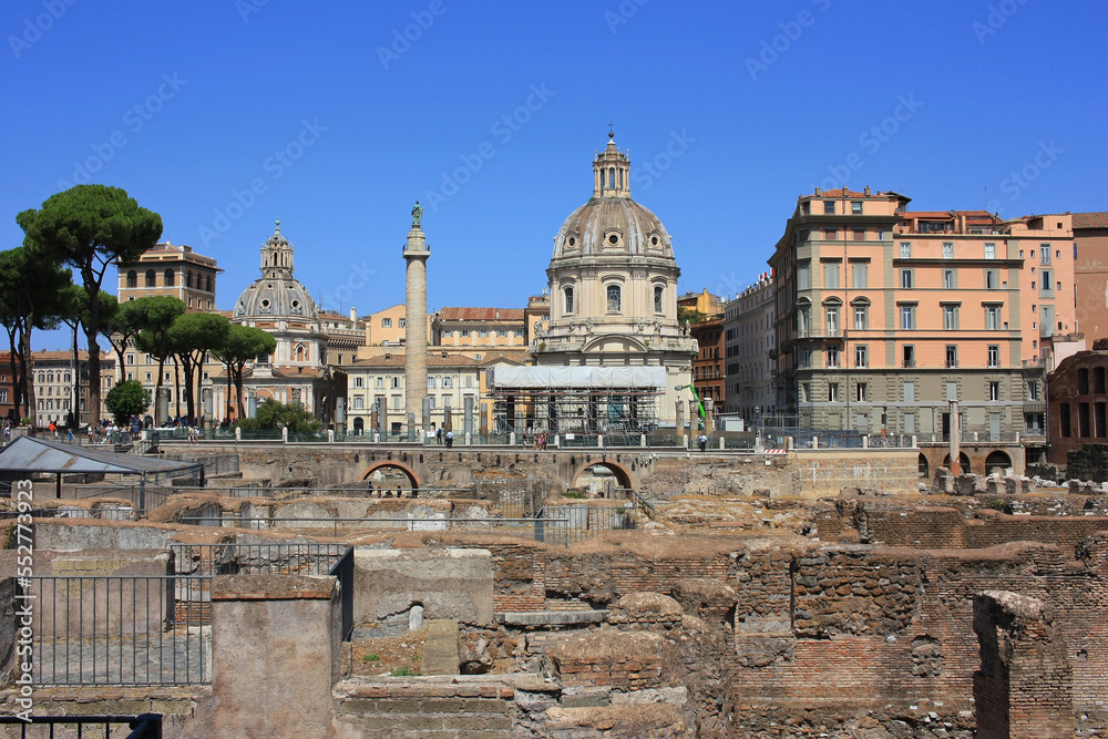 Ancient ruins of the Italian city of Rome