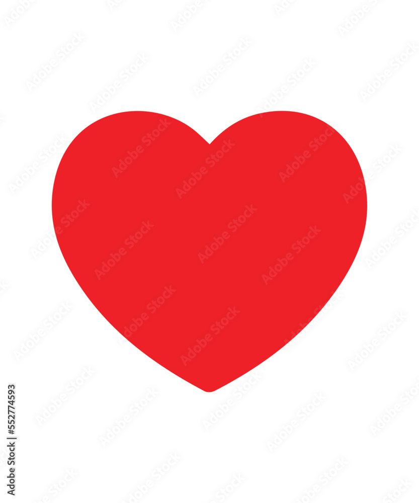 heart illustration.Red heart design icon flat.Modern flat valentine love sign.symbol for web site design, button to mobile app. Logo heart illustration,Trendy