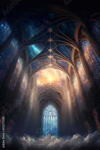 a cathedral of light in the heavens