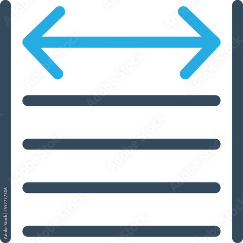 Text Align Vector Icon
