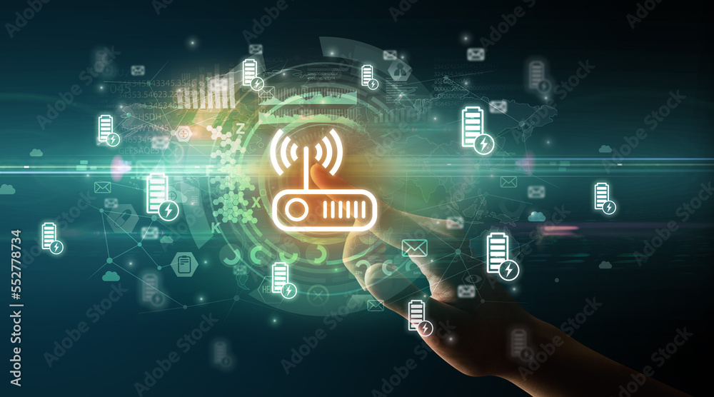 touching with soft gesture multimedia screen with future technology concept touching with soft gesture multimedia screen with future technology concept