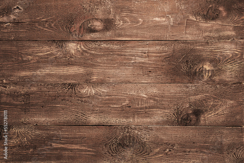 Rustic brown wood plank surface