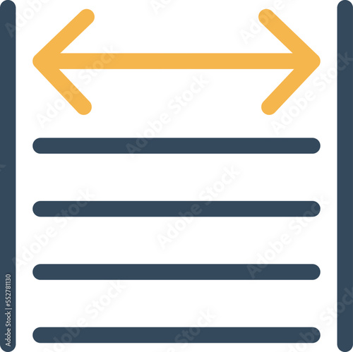 Text Align Vector Icon
