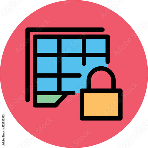 Secure File Vector Icon 