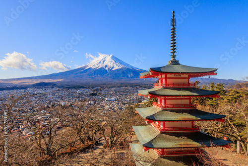 mountain and pagoda