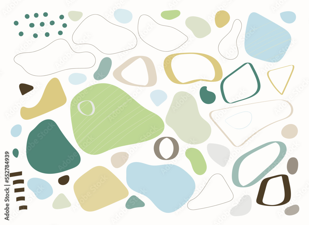 abstract organic shapes vector set abstract organic shapes vector set