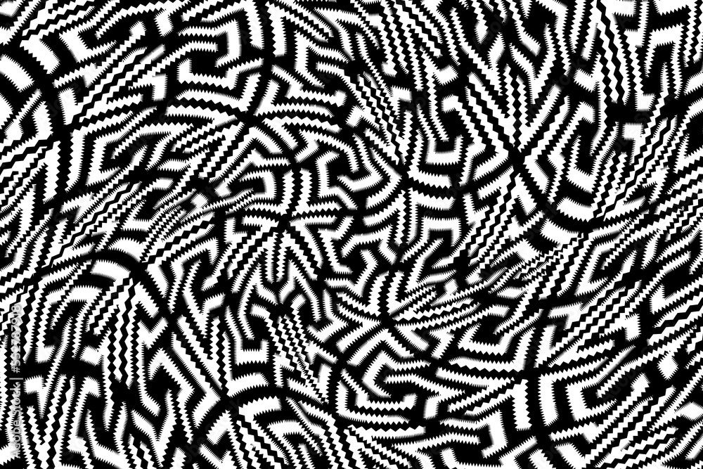 Black and white abstract background with lines. Background pattern texture.