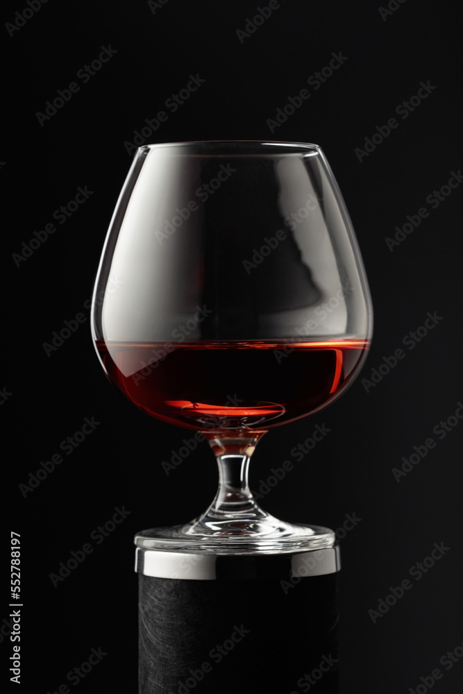Glass of brandy. Glass of brandy.