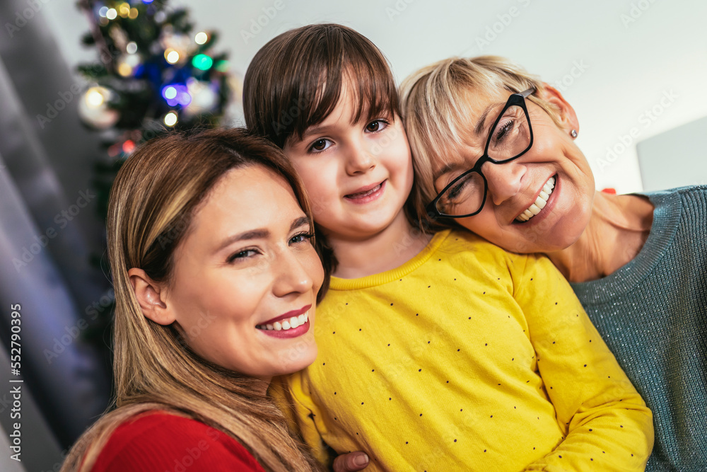 Three Generations Celebrating Christmas Together Three Generations Celebrating Christmas Together