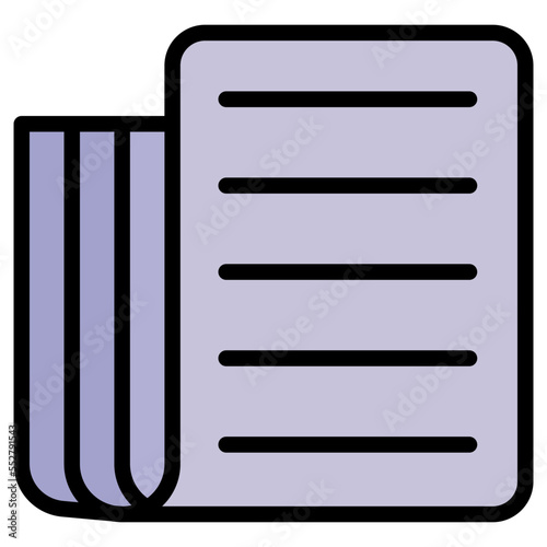 set of paper sheets