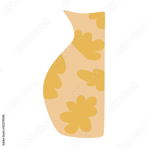  Doodle a matisse-style vase for decoration design.