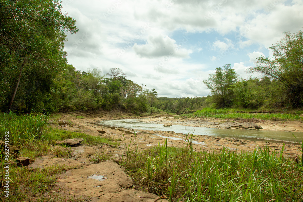 A scenic view of calm creek A scenic view of calm creek
