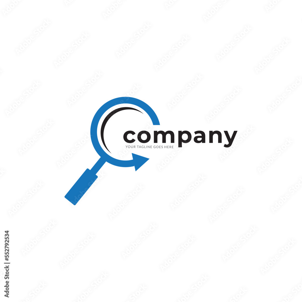 Search Logo With Magnifying Glass Symbol. Search Logo With Magnifying Glass Symbol.