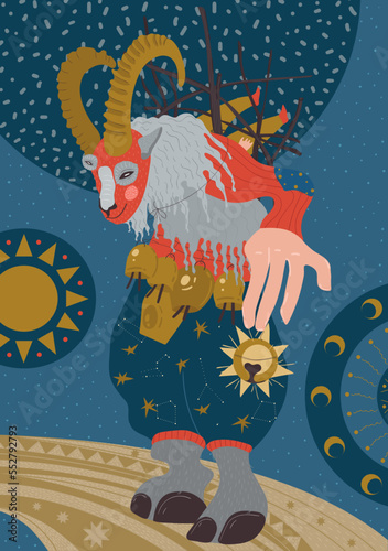 Christmas vintage greeting cards Ukrainian pagan traditions