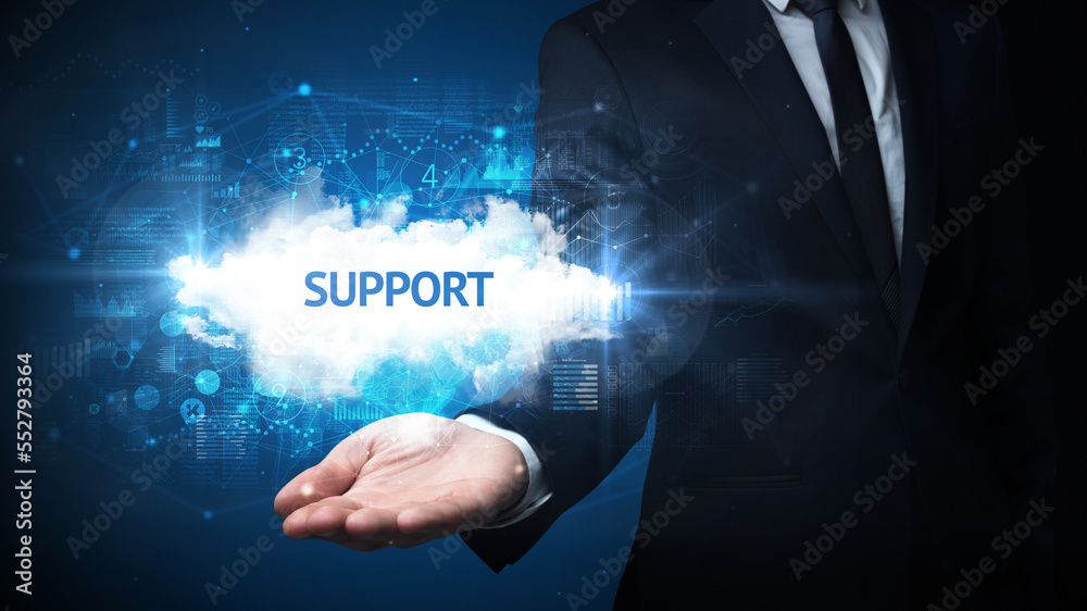 Hand of Businessman holding motivational message Hand of Businessman holding motivational message