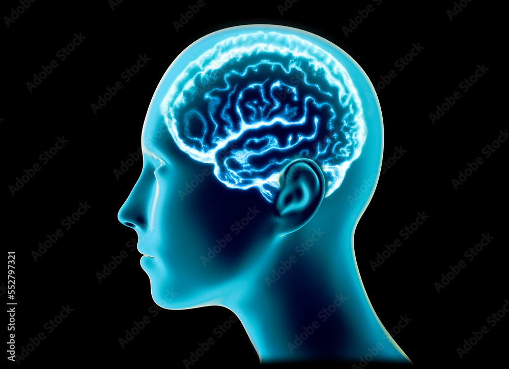 Neurology, philosophy: connections, the development of thought and reflection, the infinite possibilities of the brain and mind. Human anatomy. Digital reality, artificial consciousness. 3d rendering Neurology, philosophy: connections, the development of thought and reflection, the infinite possibilities of the brain and mind. Human anatomy. Digital reality, artificial consciousness. 3d rendering