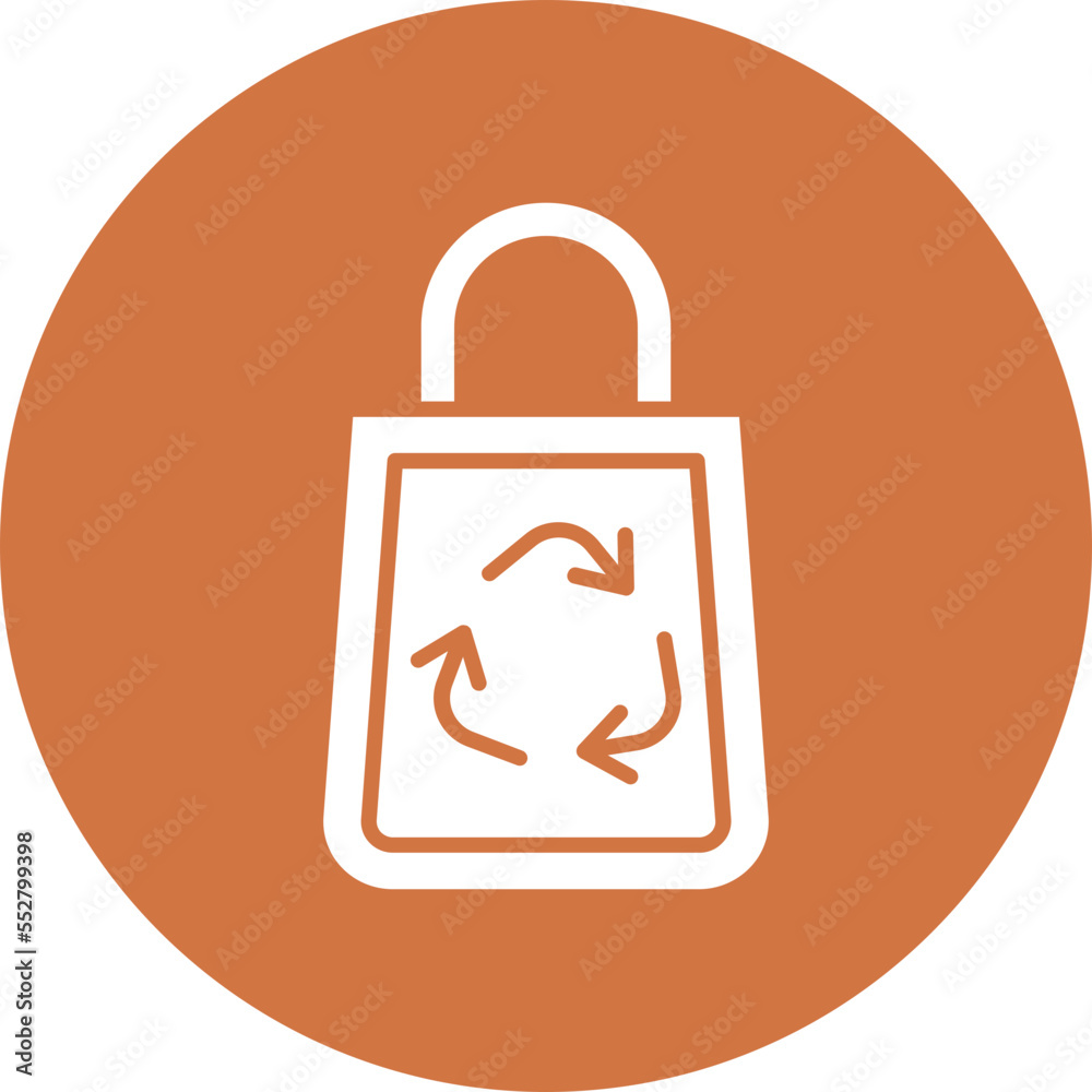 Recycle Bag Icon Style Recycle Bag Icon Style