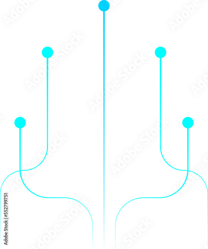 Tech Lines Vector Design Element © cawisstudio