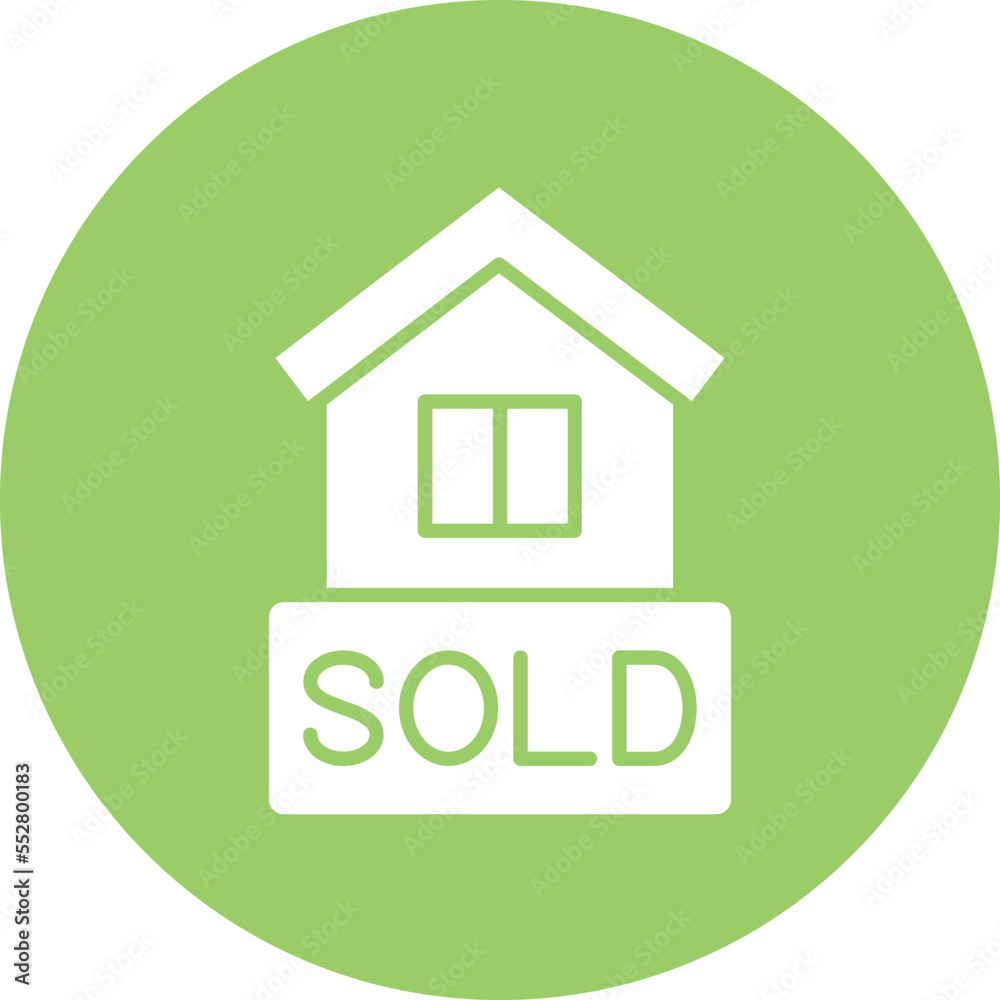House Sold Icon Style House Sold Icon Style