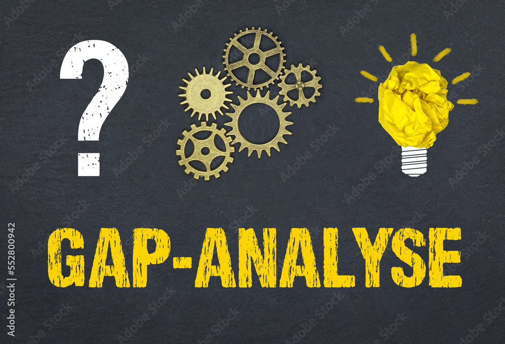 Obraz premium Gap-Analyse 