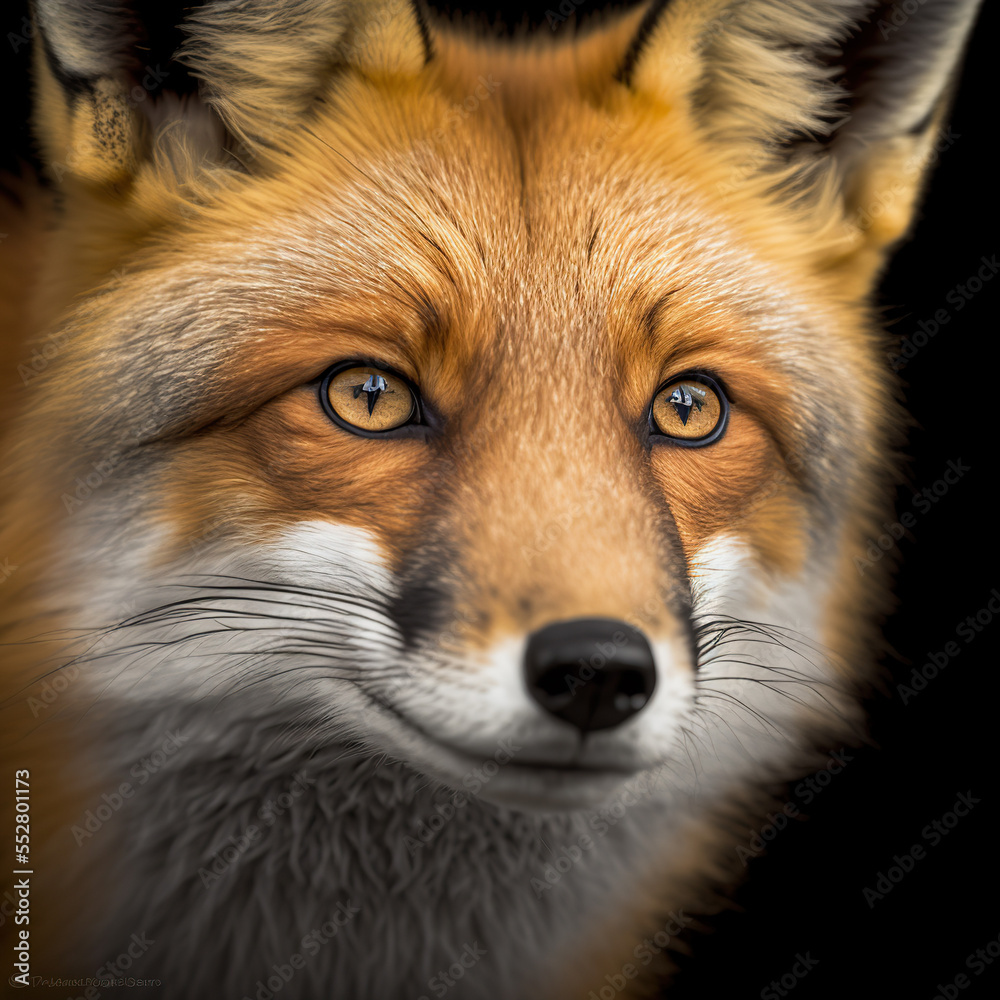 Obraz premium red fox portrait