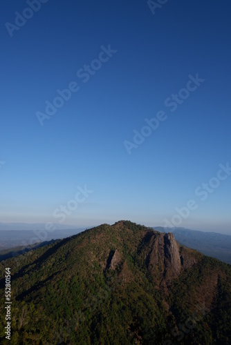 Fototapeta Naklejka Na Ścianę i Meble -  Mountain view and clear sky view