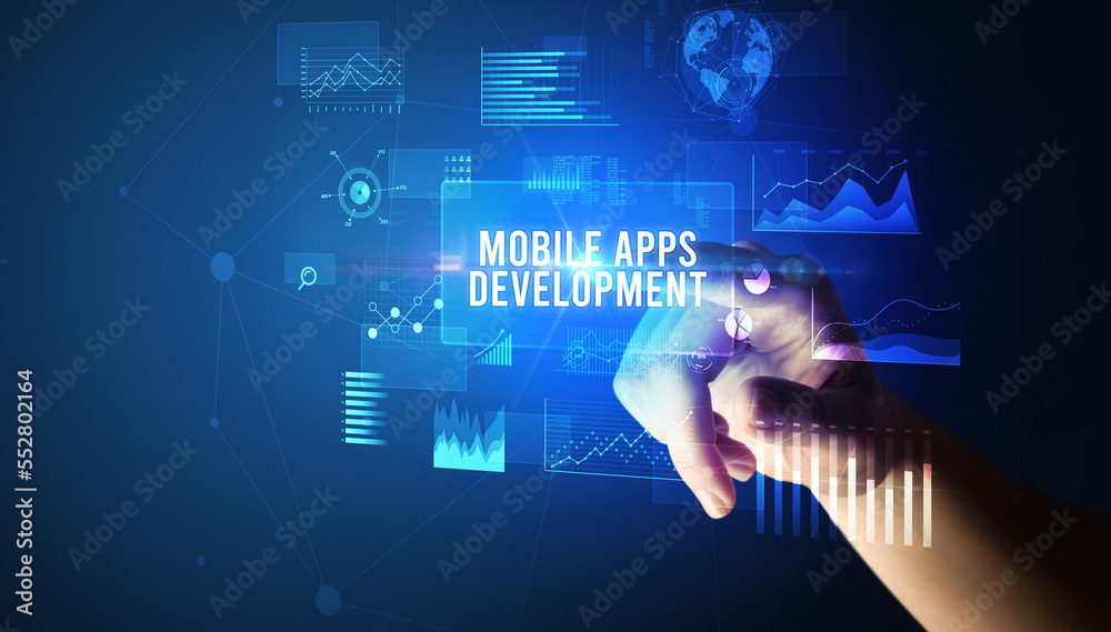 hand touching digital button, modern technology concept hand touching digital button, modern technology concept