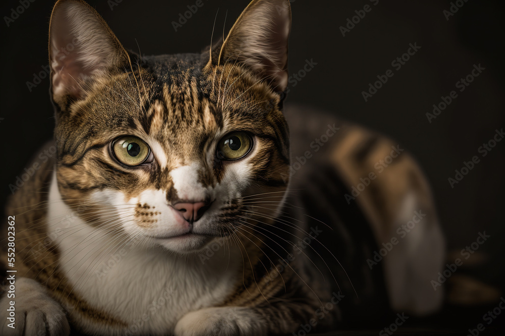 portrait of a cat,portrait