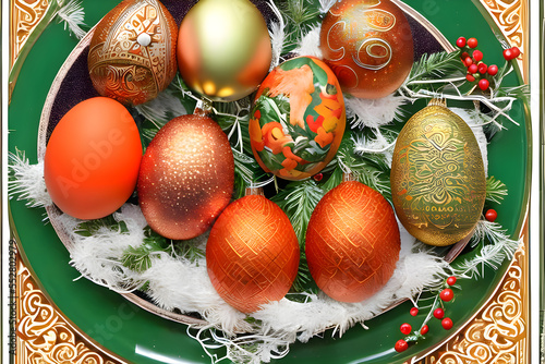 easter Christmas eggs