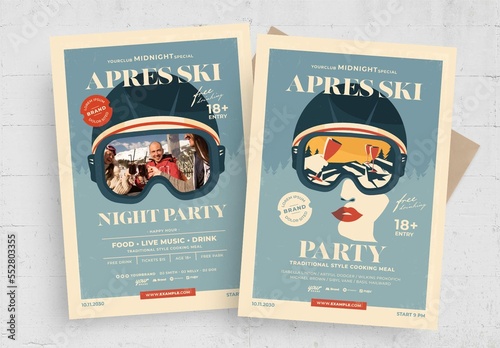 Apres Ski Flyer Template