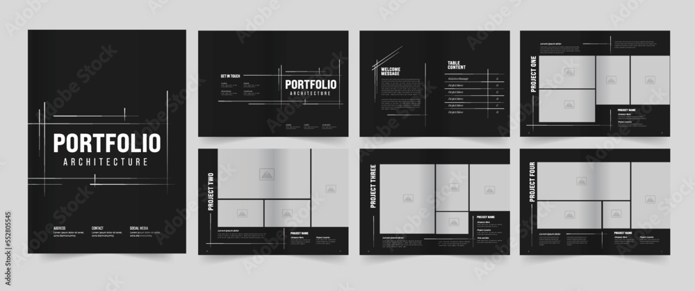 Architecture Portfolio and Multipurpose Portfolio and Portfolio template design