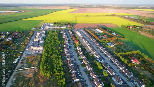 Aerial view of the city Gorzów Wlkp