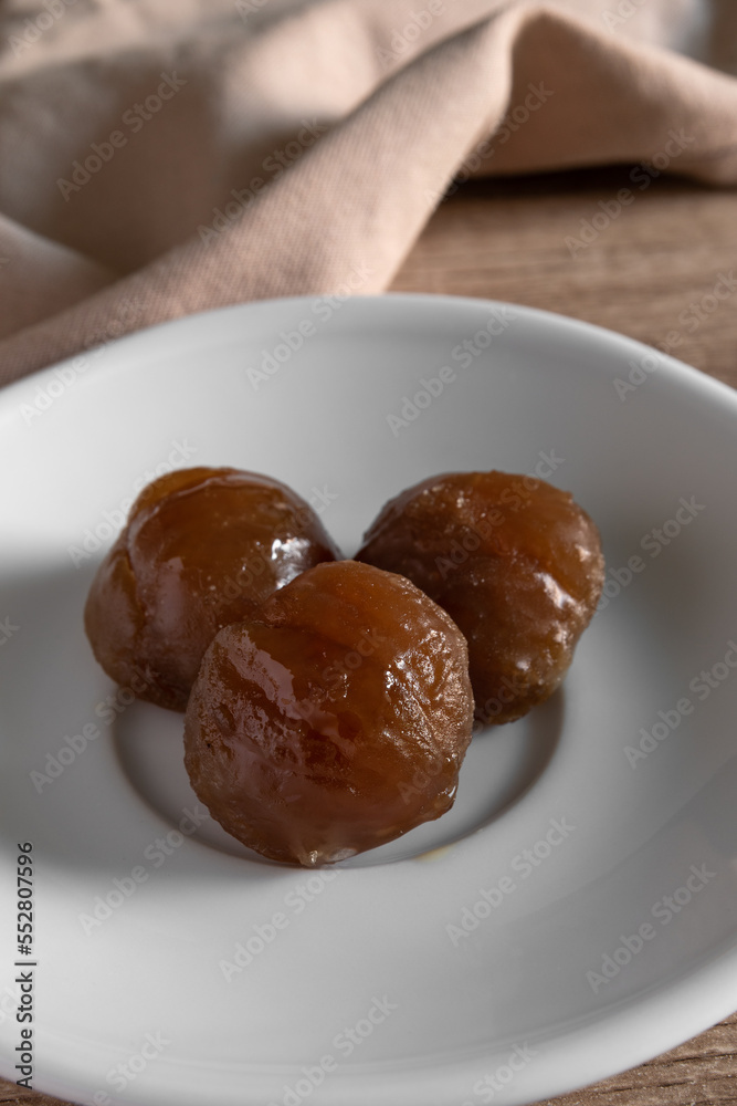 Marron glace typical French sweet